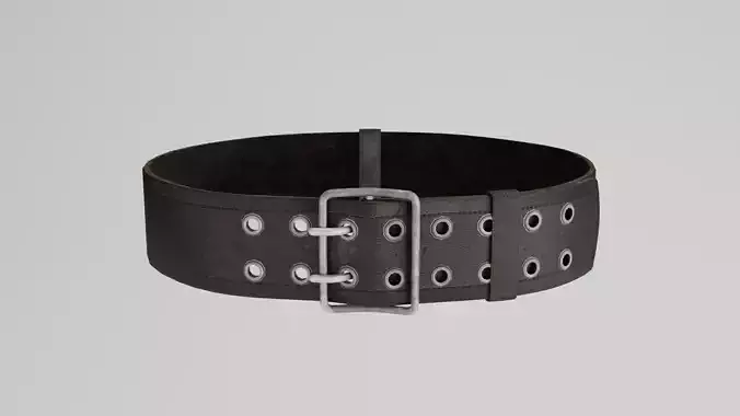 military belt Low-poly 3D model
