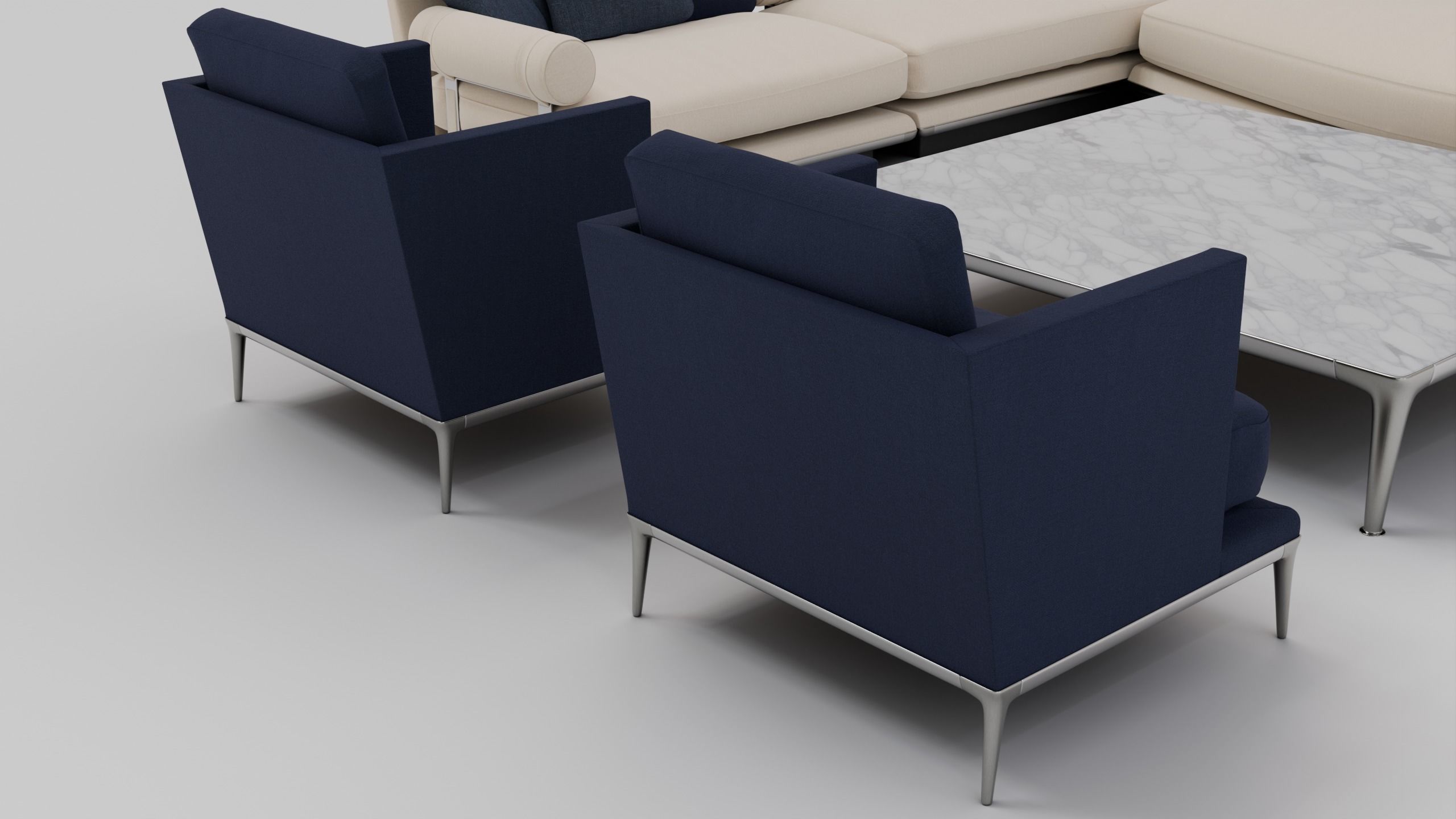 Noonu Sofa Set 3D model_5