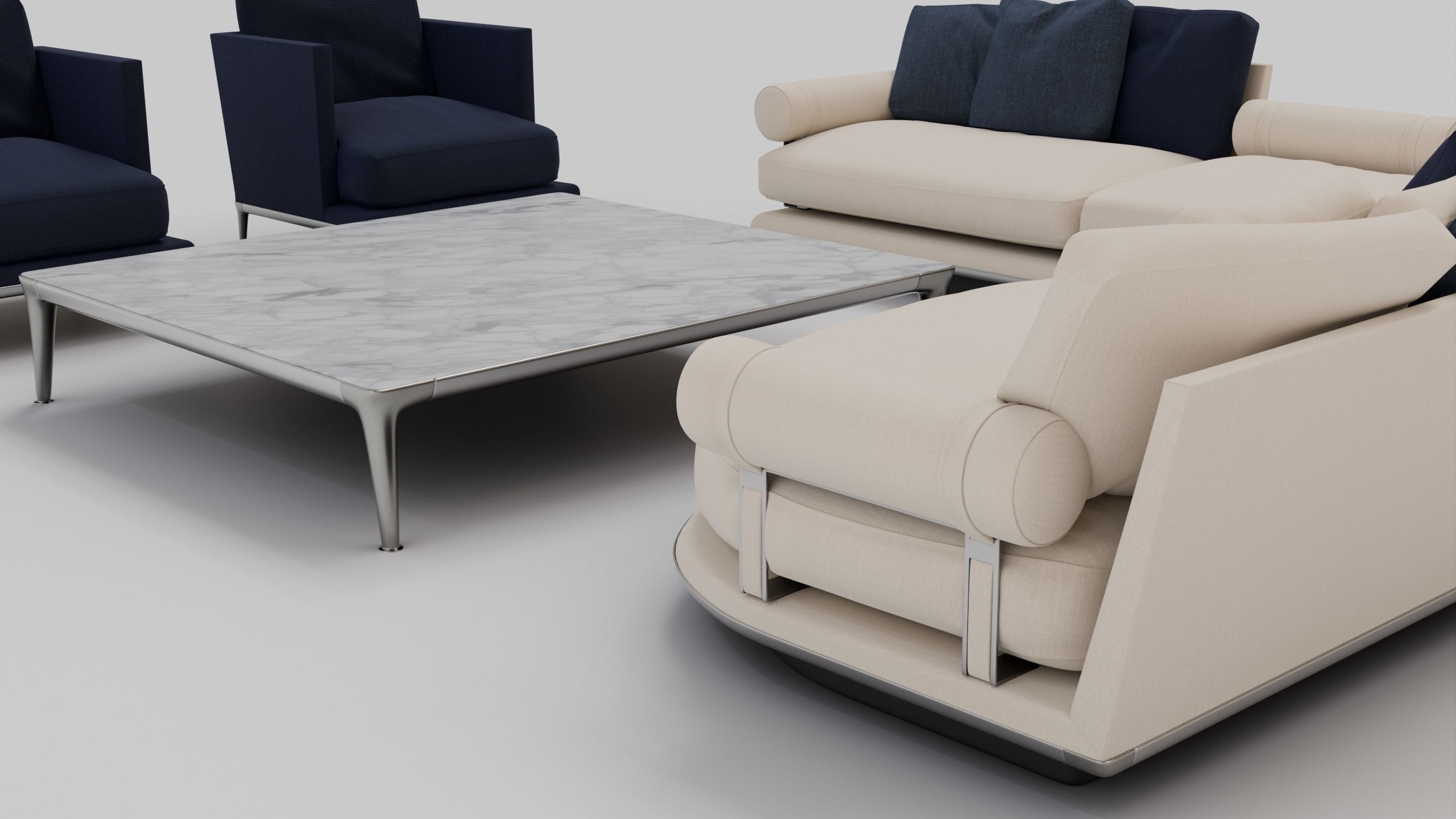 Noonu Sofa Set 3D model_9