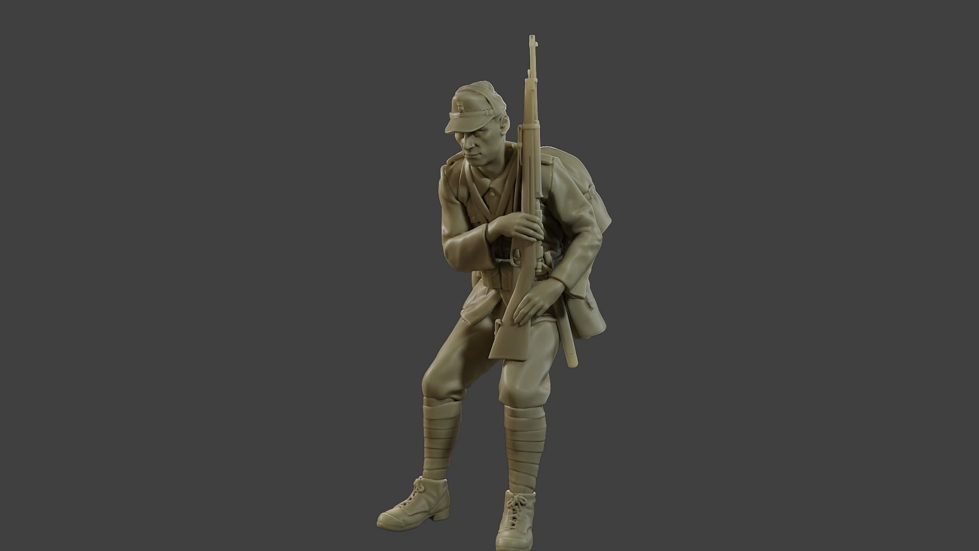 Italian soldier Sit2 ww2 IT10 3D print model_2