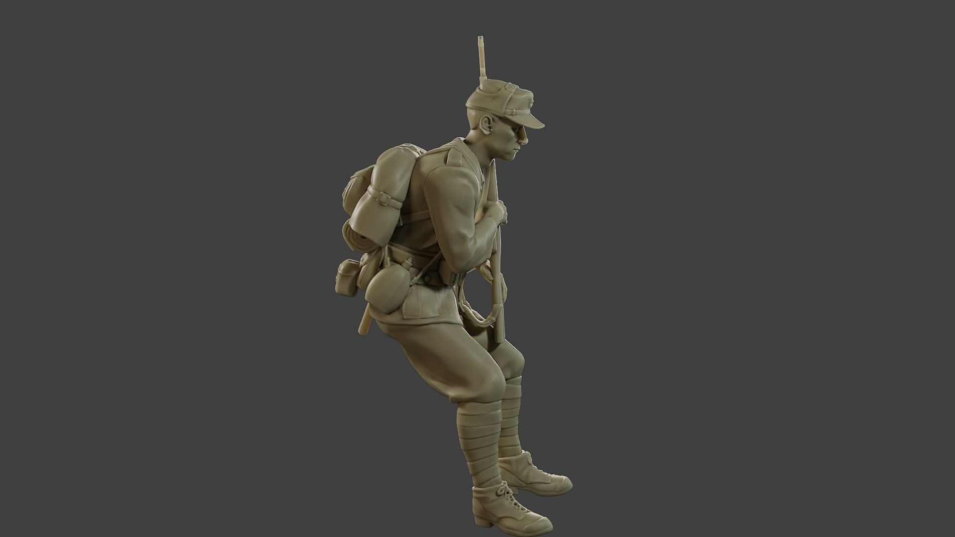 Italian soldier Sit2 ww2 IT10 3D print model_9