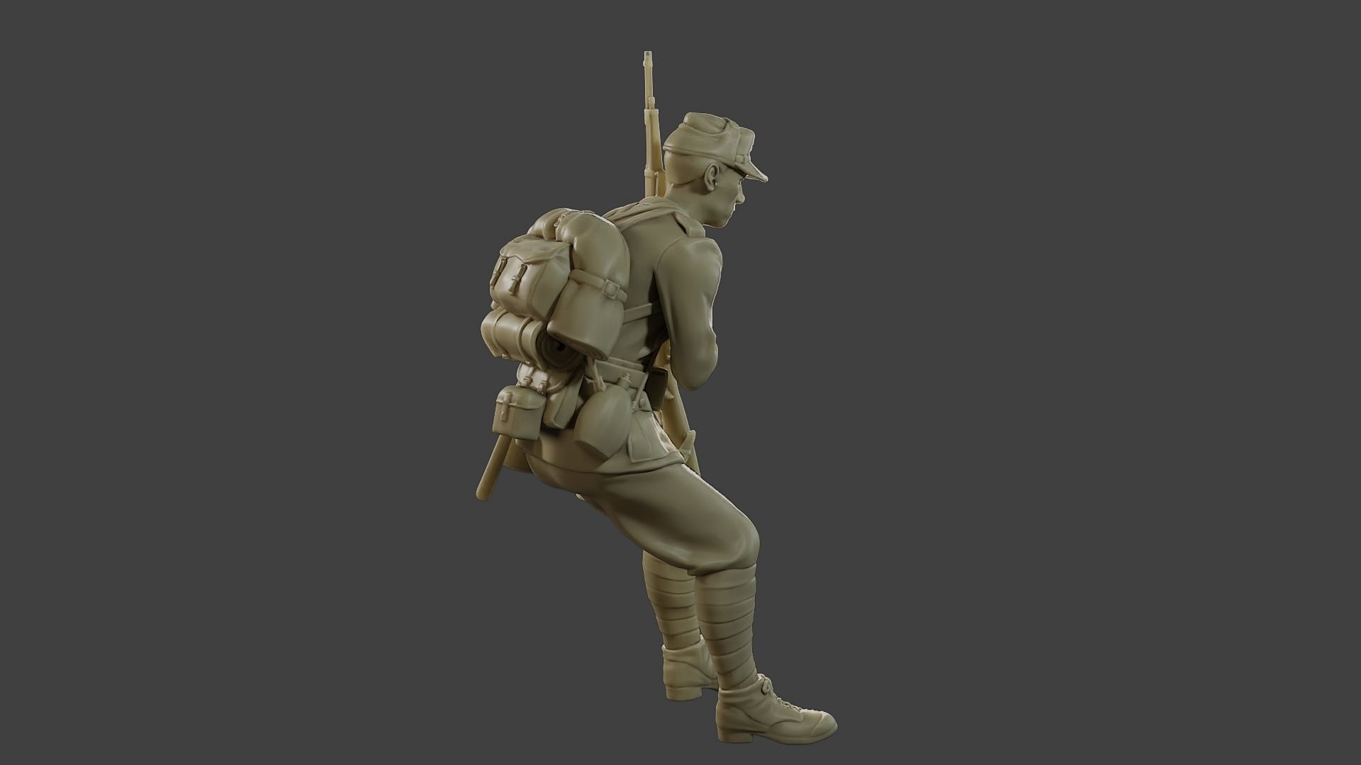 Italian soldier Sit2 ww2 IT10 3D print model_8