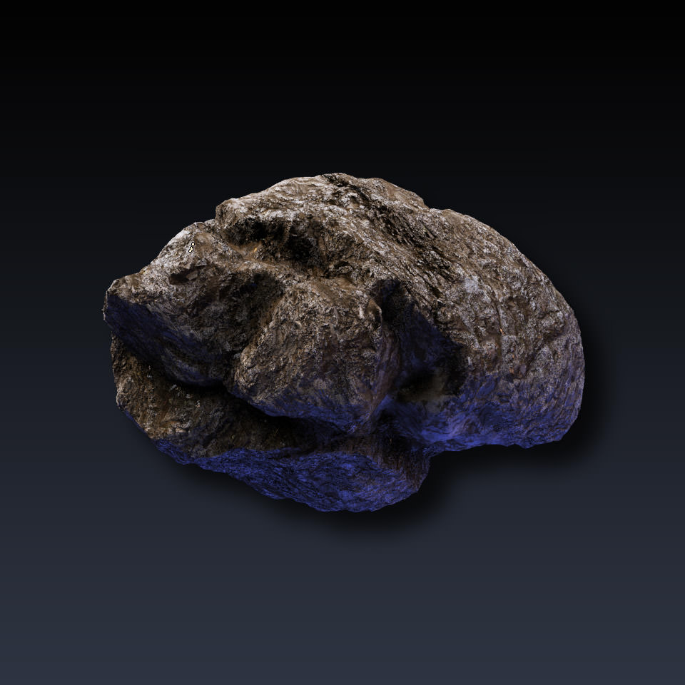 Rock Collection 1 meteorite 3D model_3