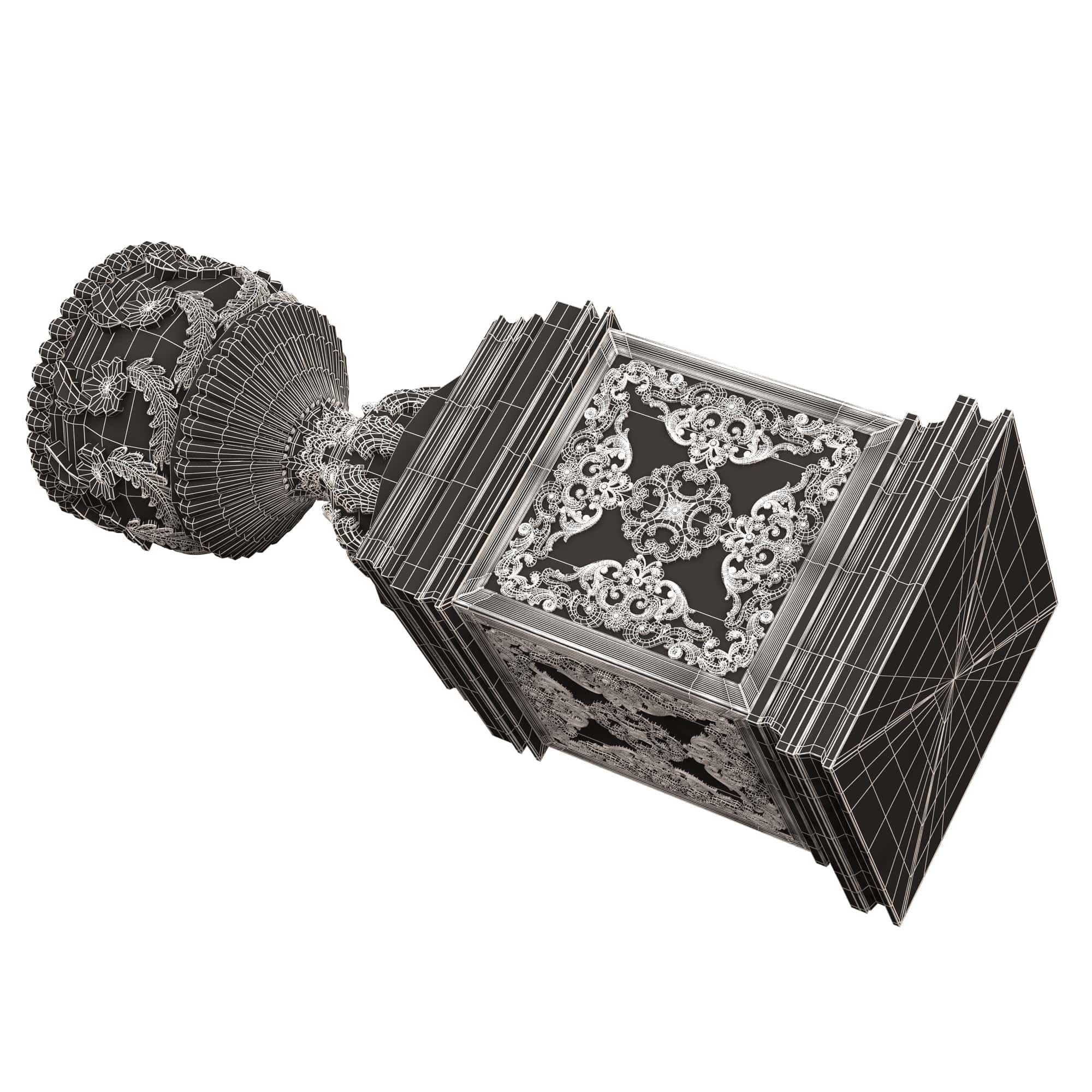 Flower Pot 015 Green Low-poly 3D model_11