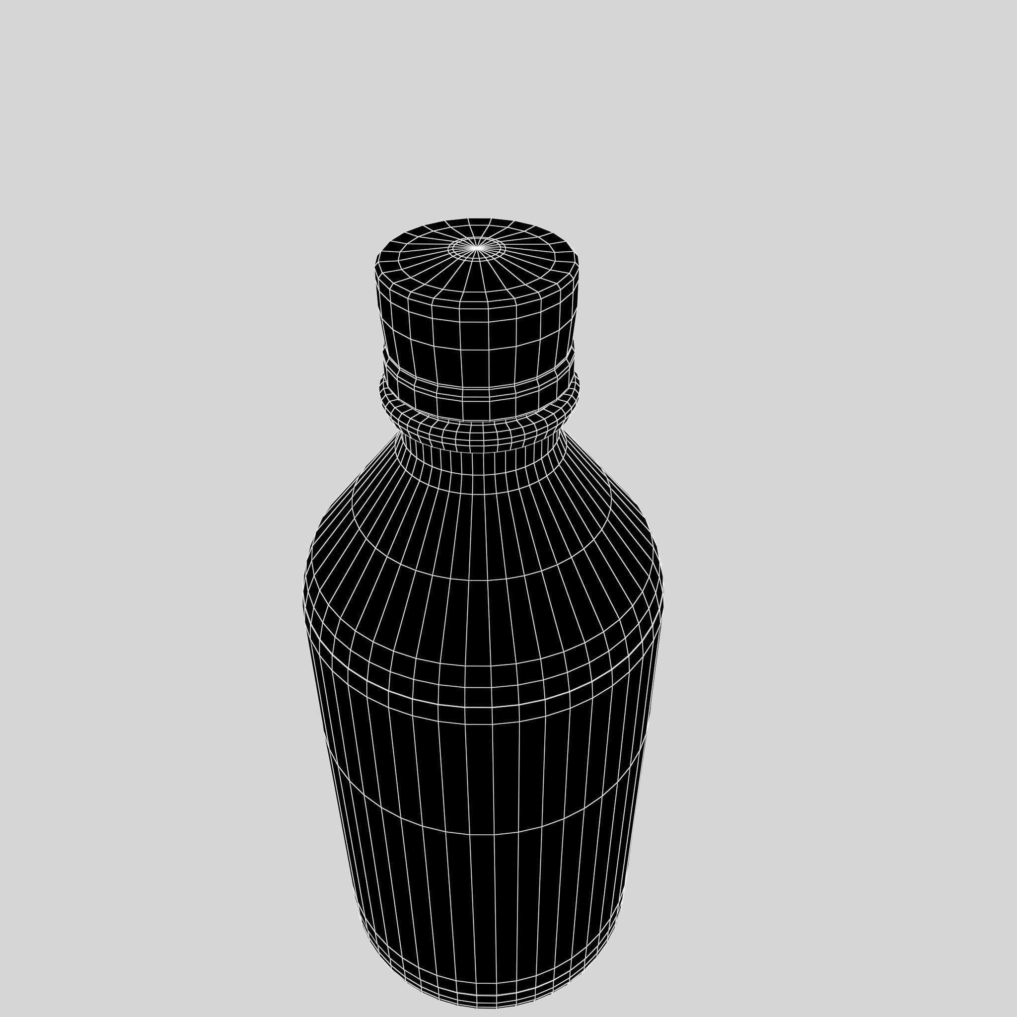 Plastic Water Bottle 3D model_6