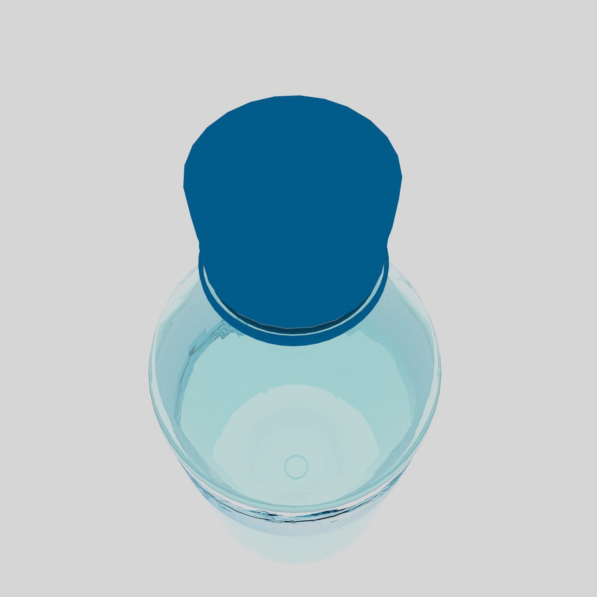 Plastic Water Bottle 3D model_4