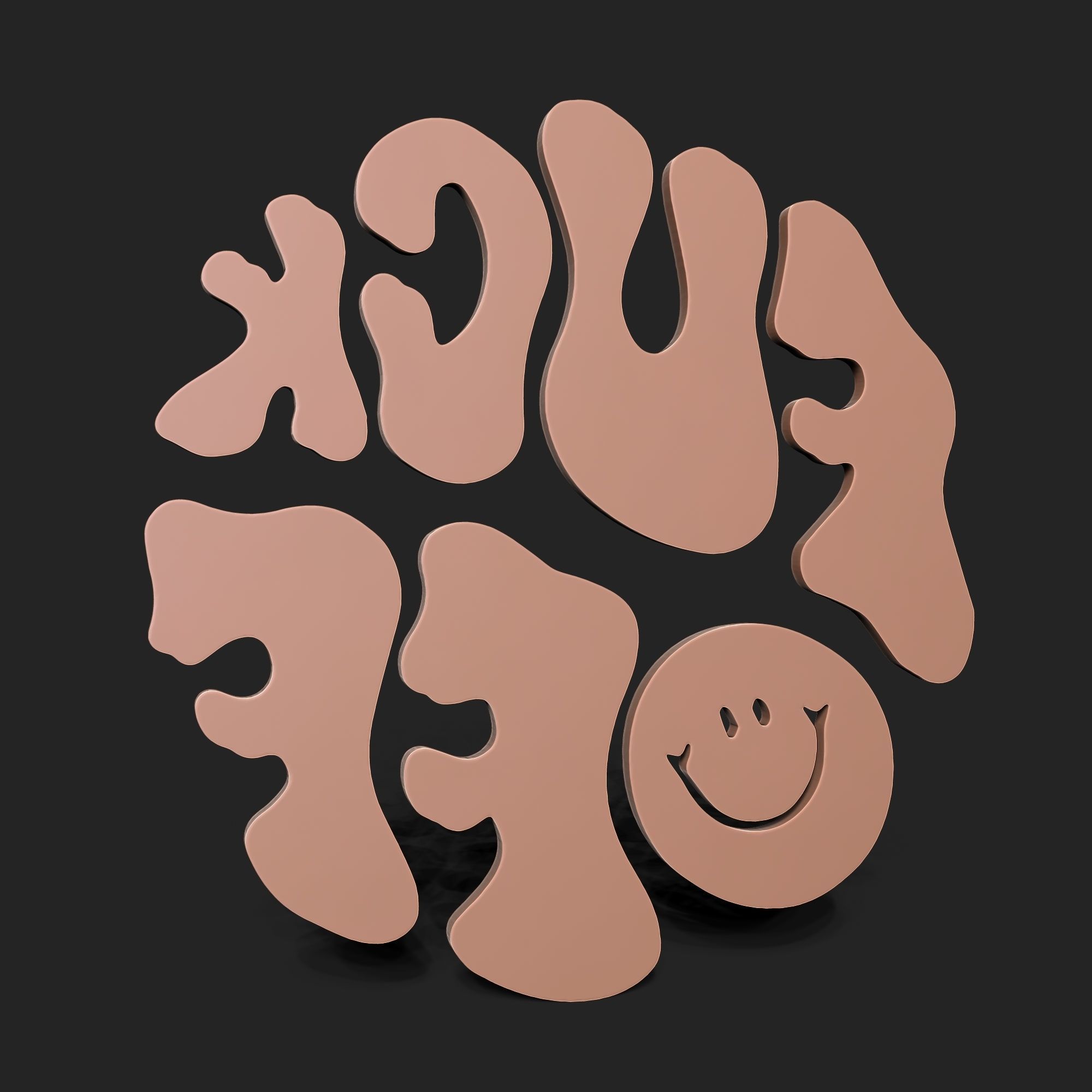 FUCK YOU WALL ART 3D print model_3