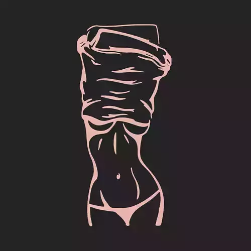 SEXY GIRL - WALL ART 3D print model