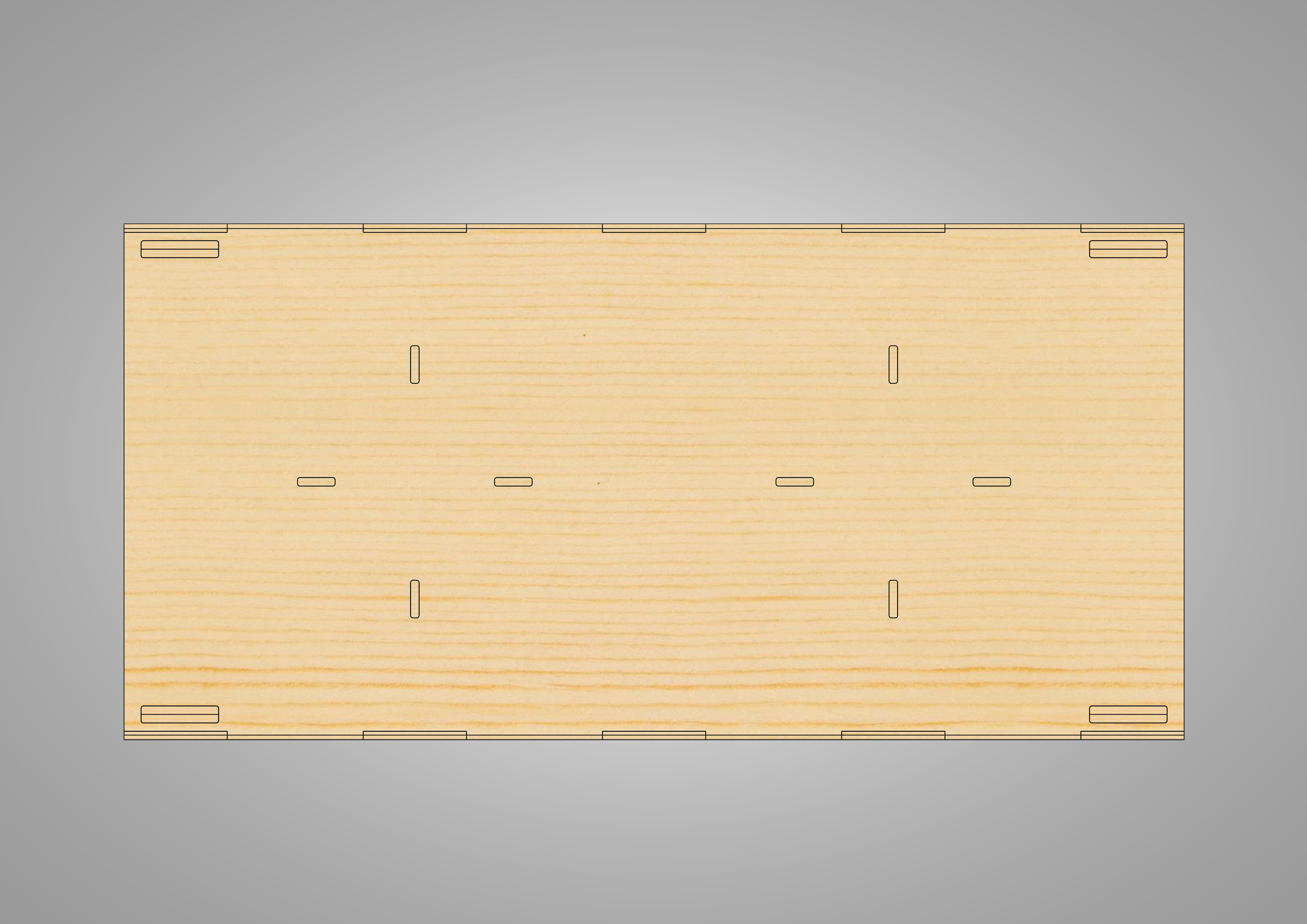CNC Ready - PLYWOOD DINNER TABLE 3D model_2