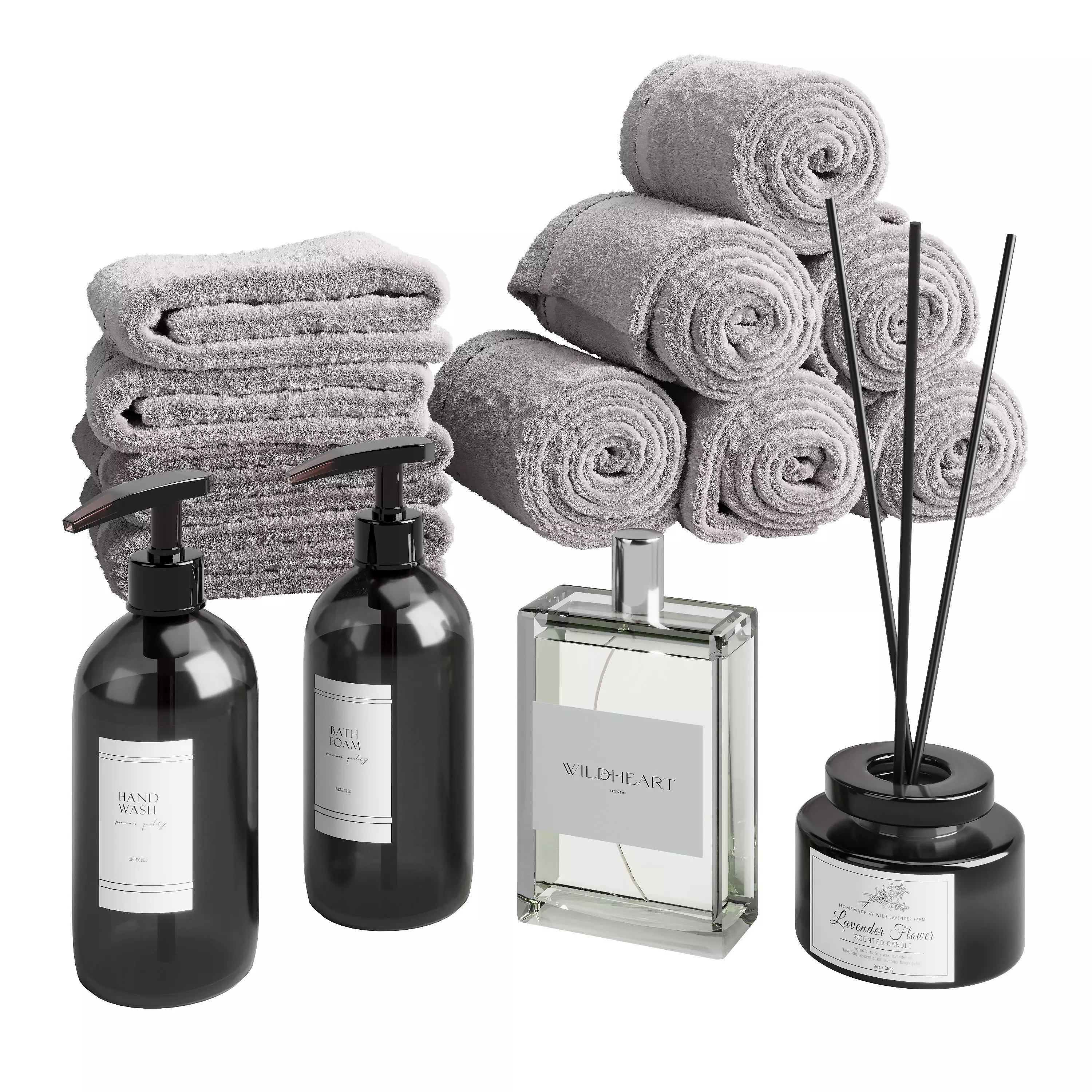 Bathroom accessories 1 3D model