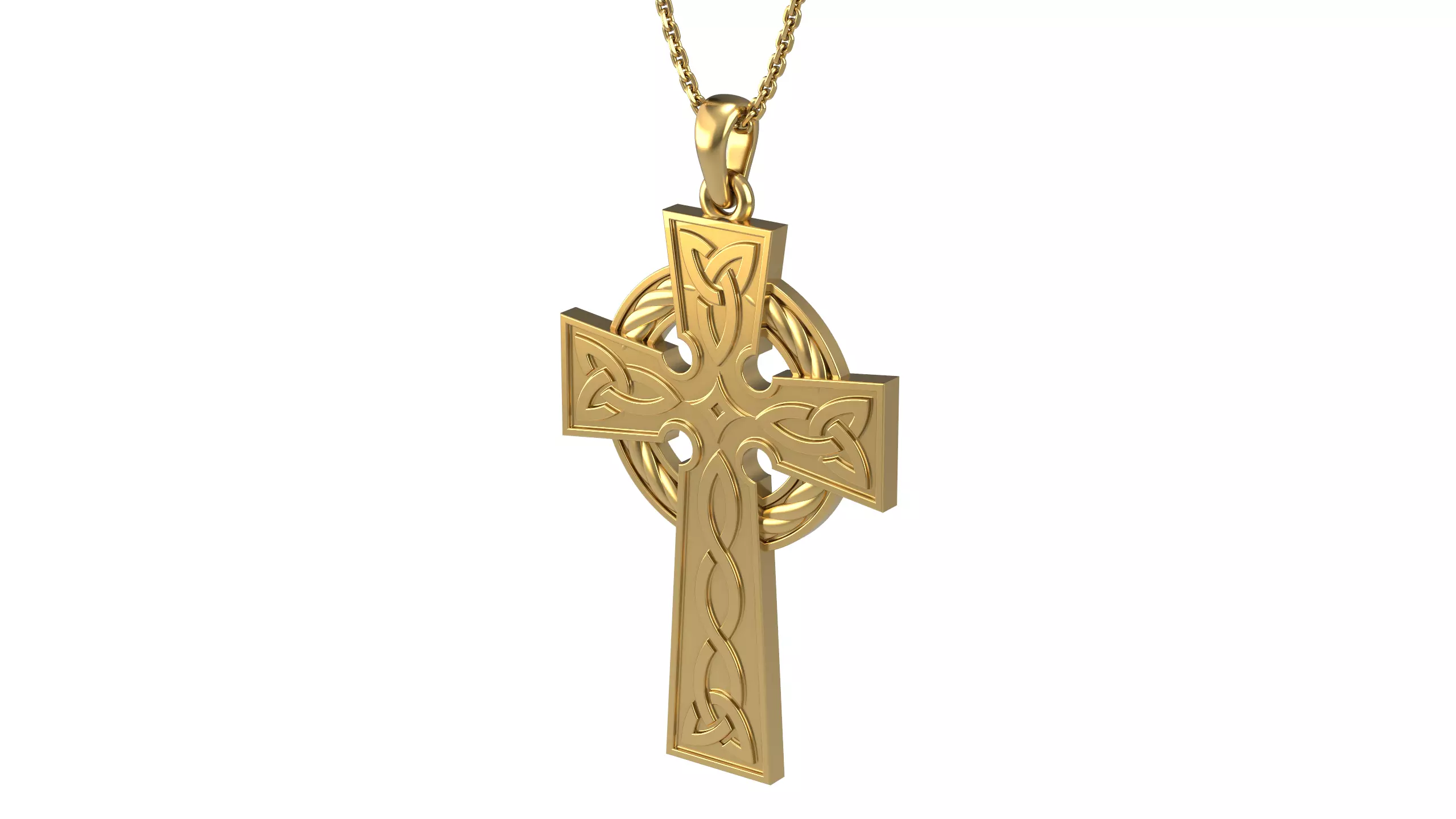 Cross pendant 18 3D print model_0