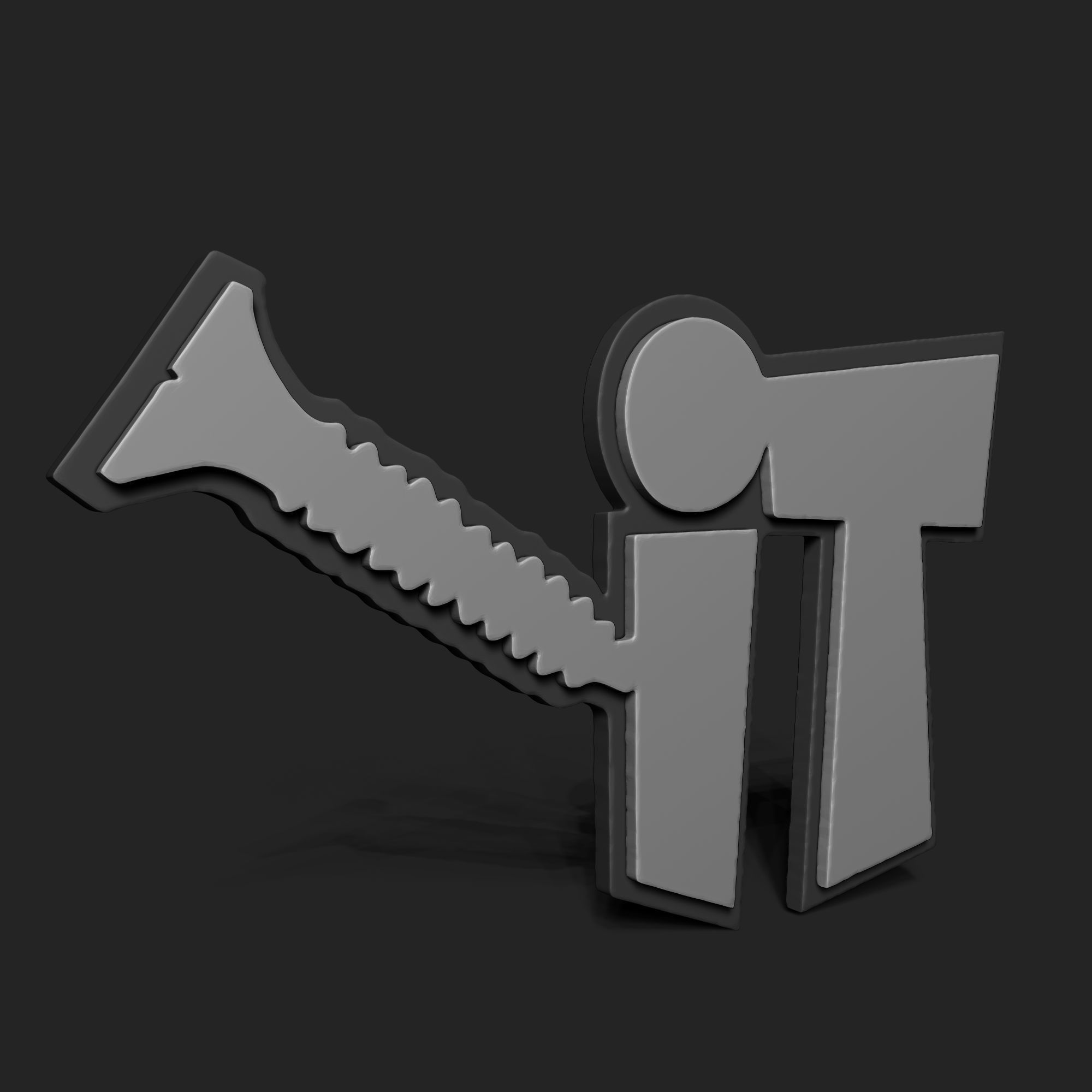 SCREW IT STENCIL 3D print model_1