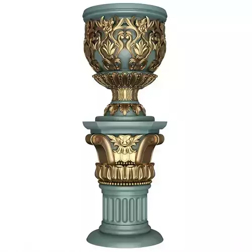 Flower Pot 018 Green