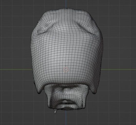 Ancient Ritual Skull Middle poly 3D model_6