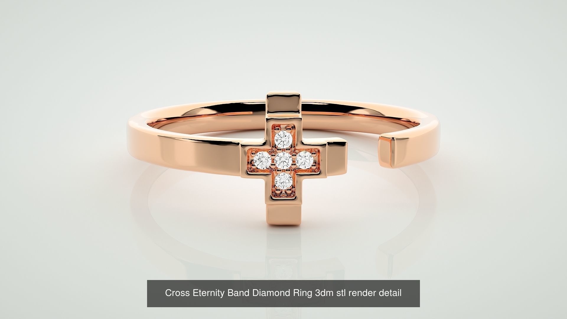 11 Jesus Holy Cross ring 3dm stl renders details 3D Model Collection_10