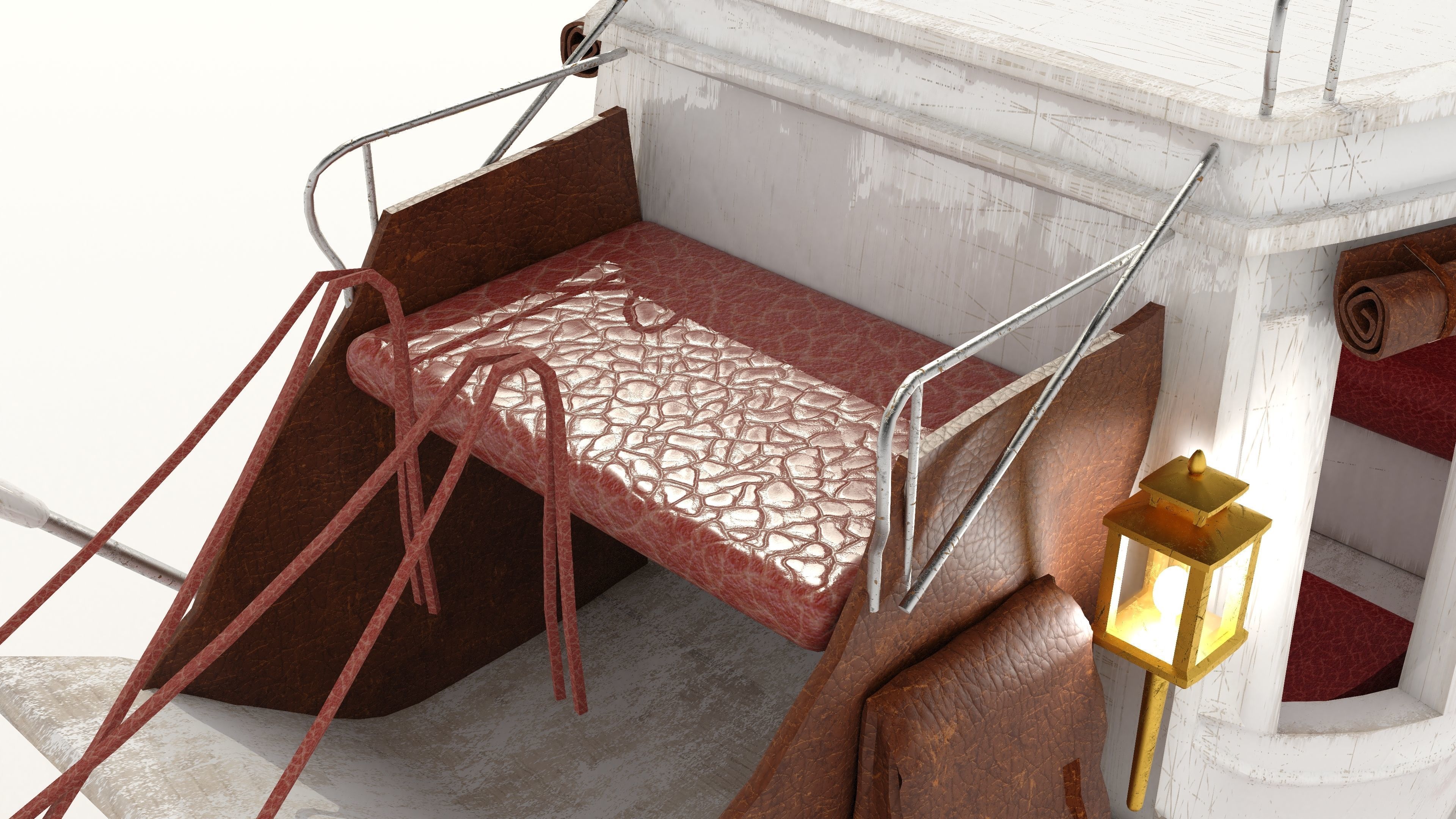 Horse Carriage 4K 3D model_10