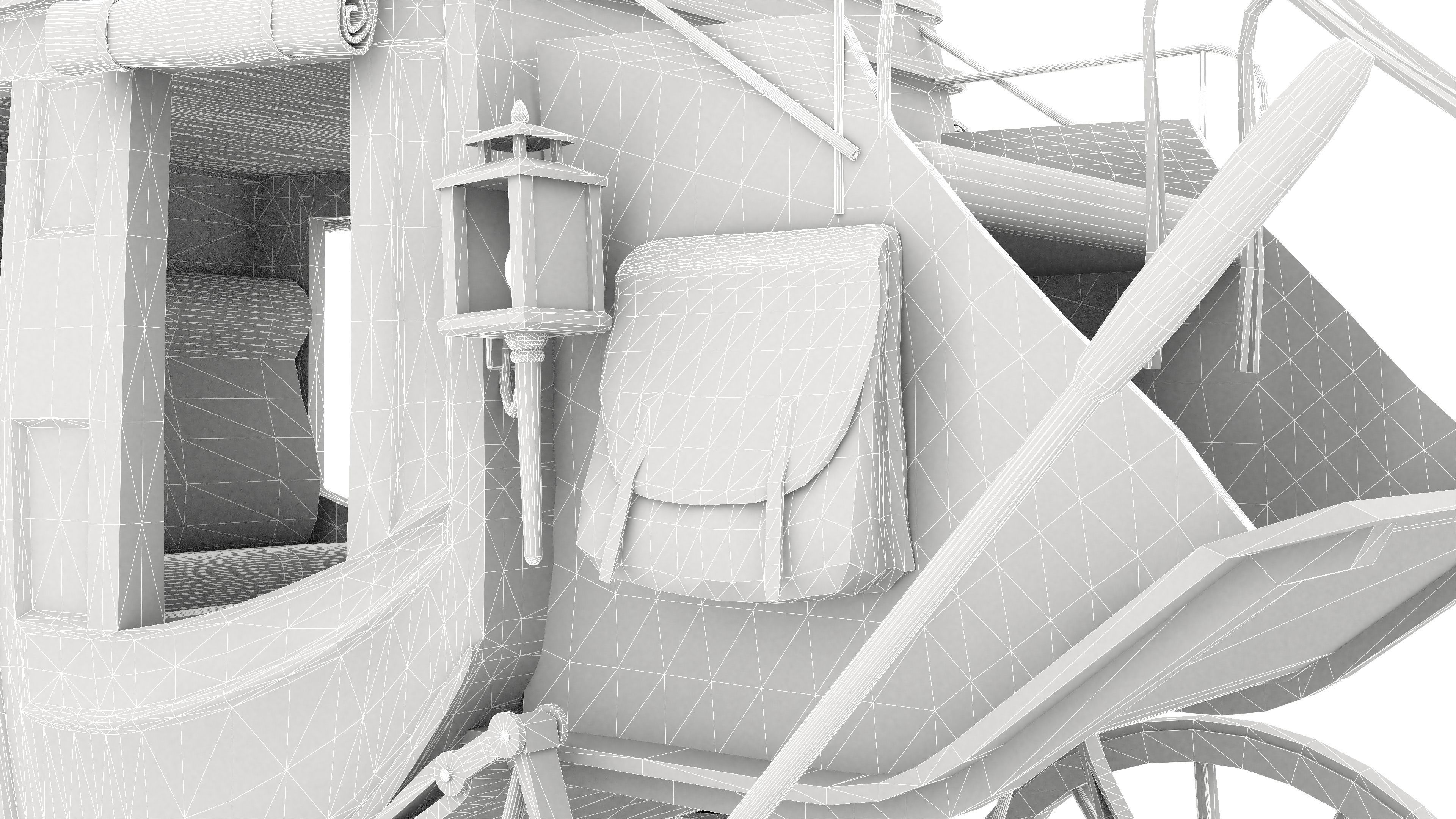 Horse Carriage 4K 3D model_26