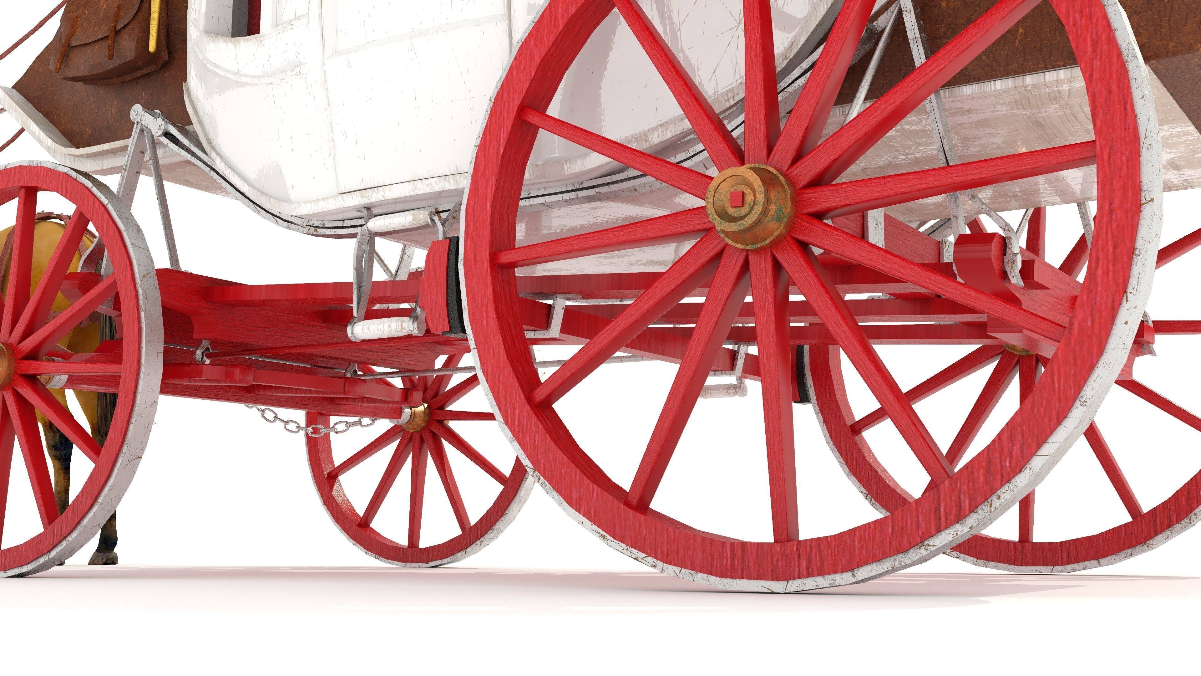 Horse Carriage 4K 3D model_20
