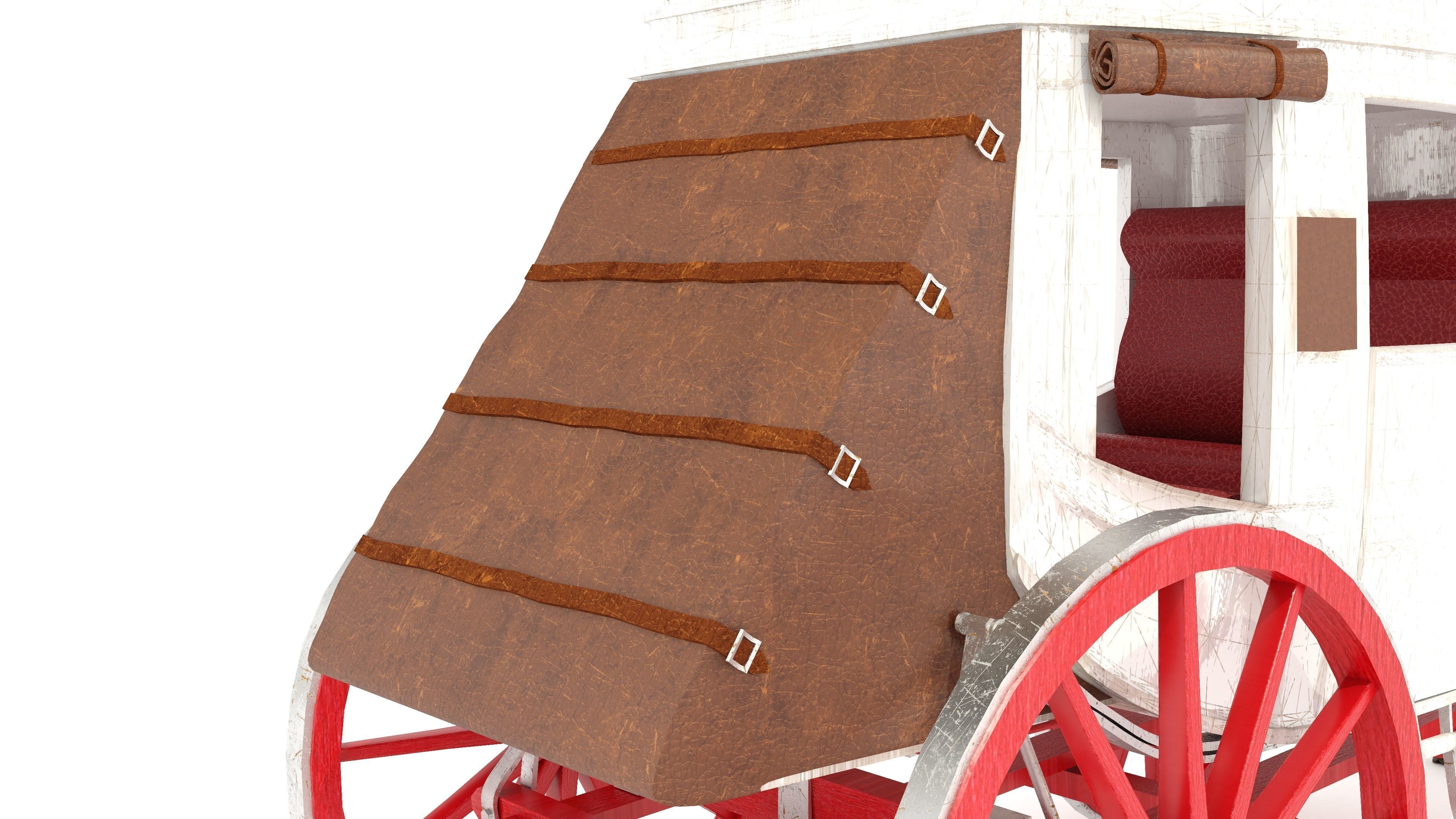 Horse Carriage 4K 3D model_13