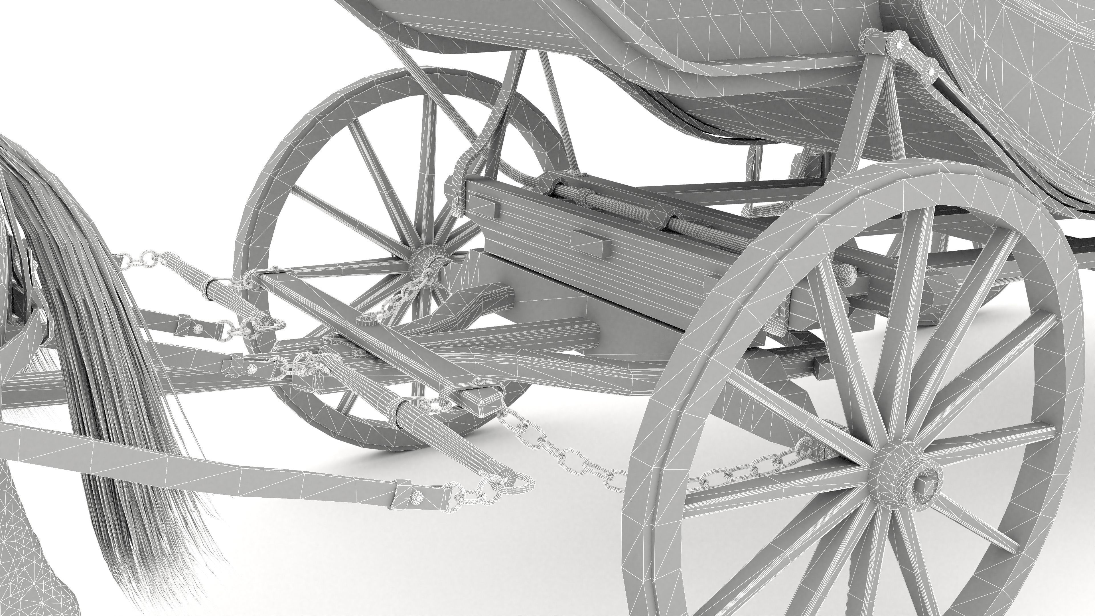 Horse Carriage 4K 3D model_34