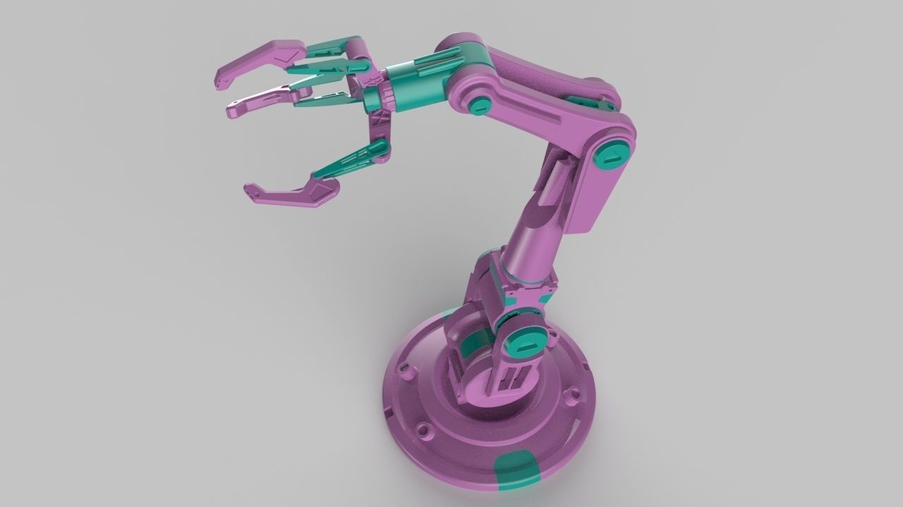 mech arm 3D model dwo 3D model_1