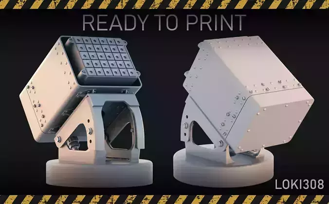 Flares Chaff Dispenser and Launcher for AH-129 Mangusta 3D print model