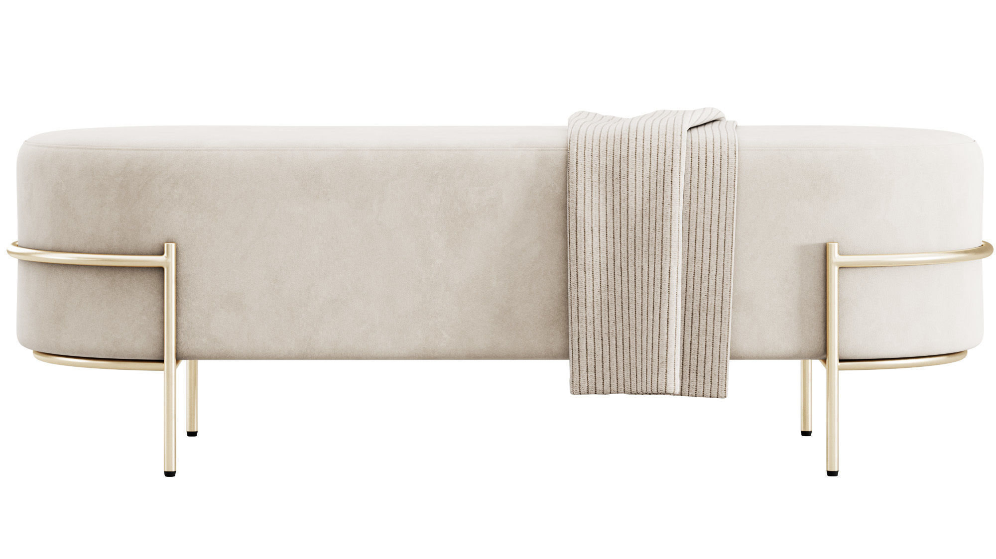 Recamier Houston Bench By LIV Decora 3D model_16