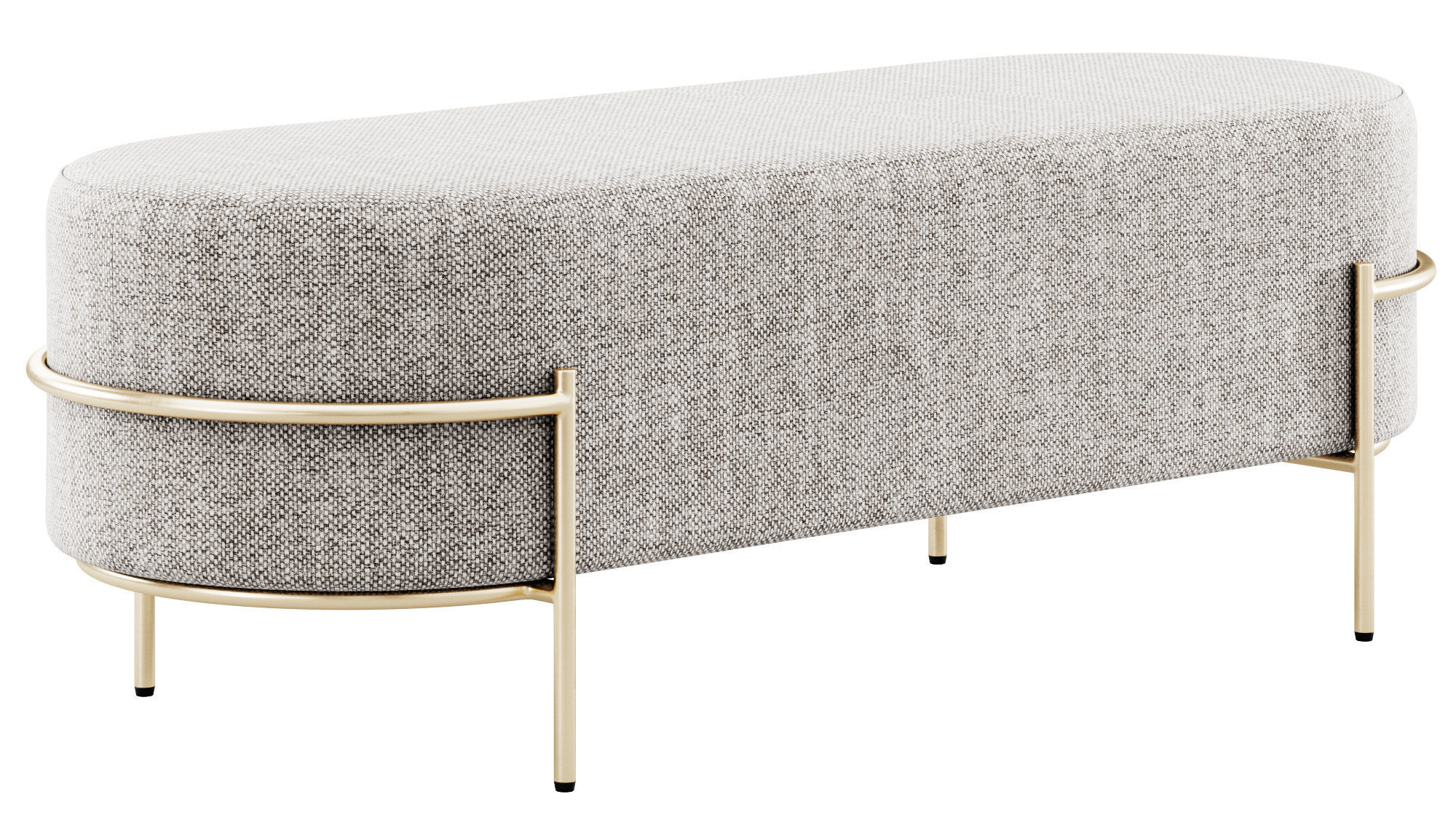 Recamier Houston Bench By LIV Decora 3D model_11
