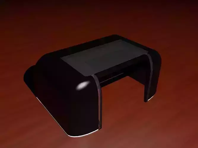 Black Desk Free 3D model