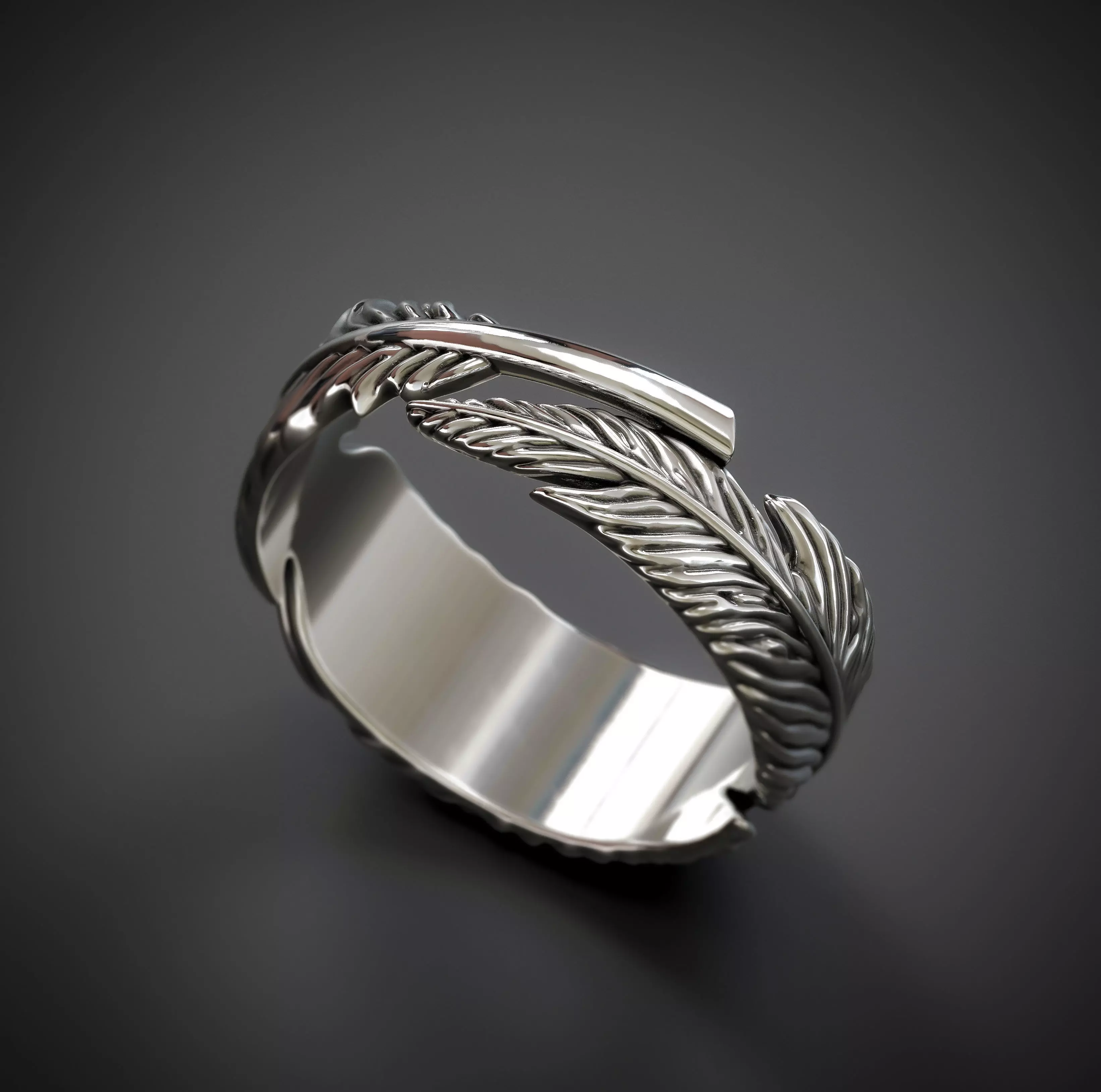RING FEATHER Printable Model 3D print model