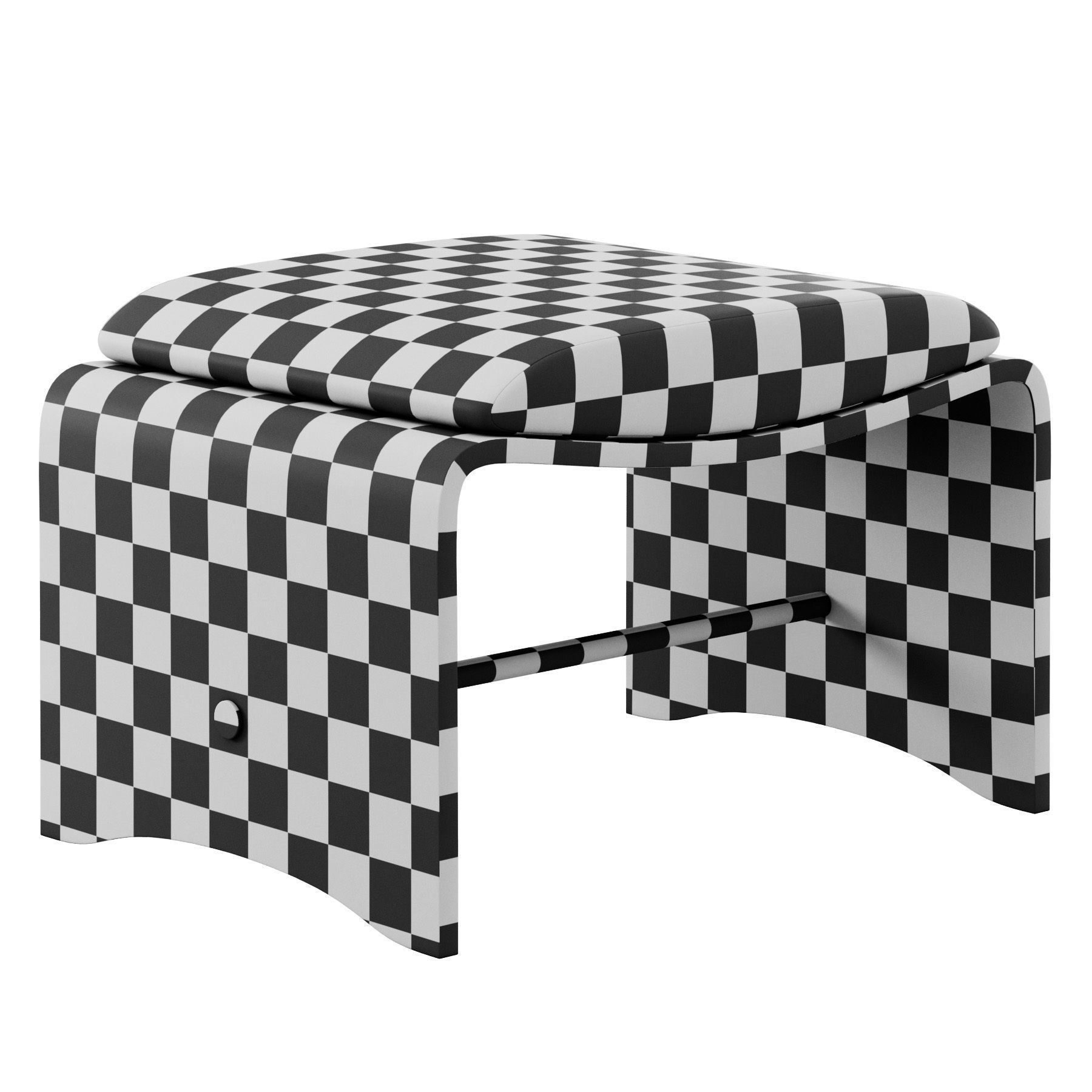 Ottoman Puff Fleury By LIV Decora 3D model_6