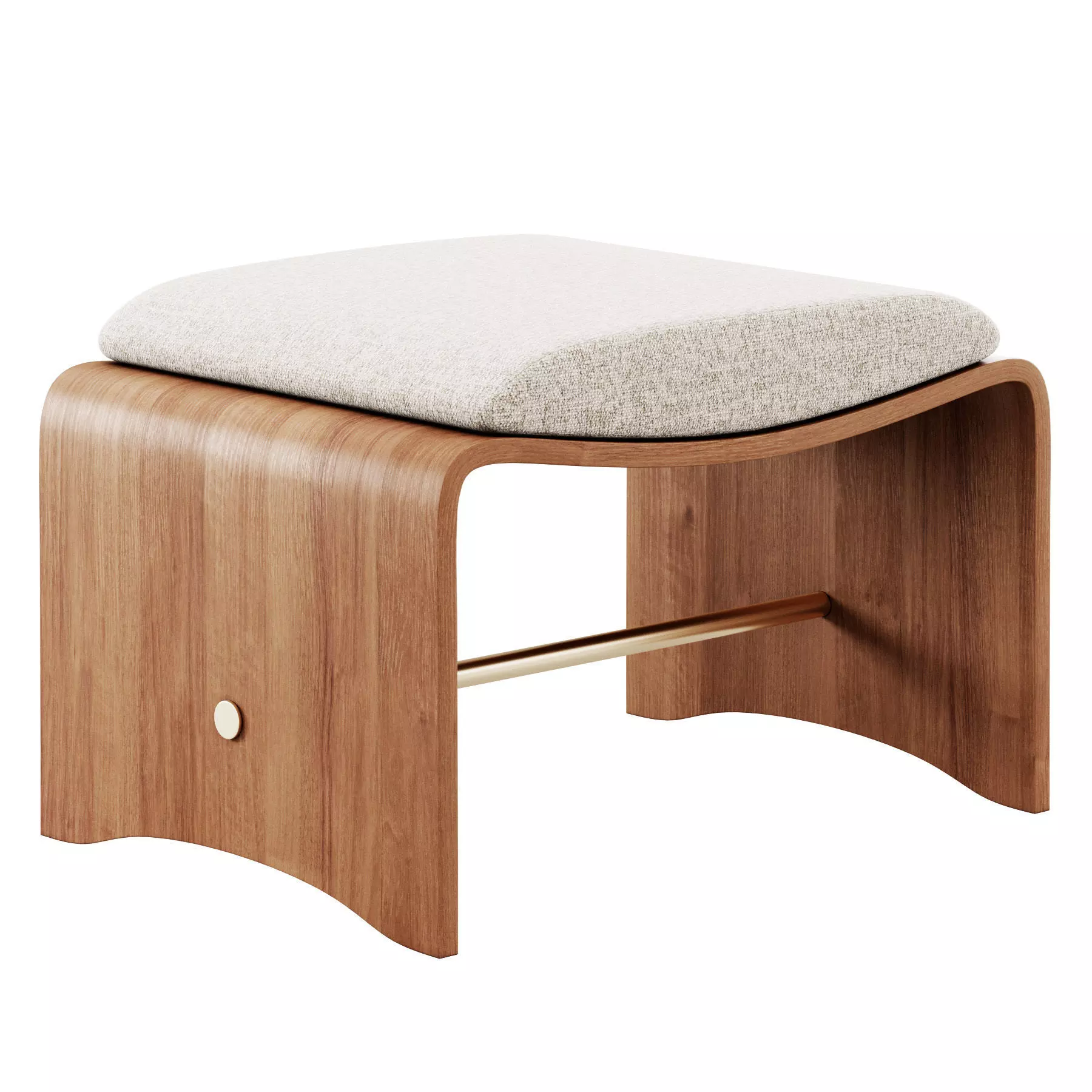 Ottoman Puff Fleury By LIV Decora 3D model_0