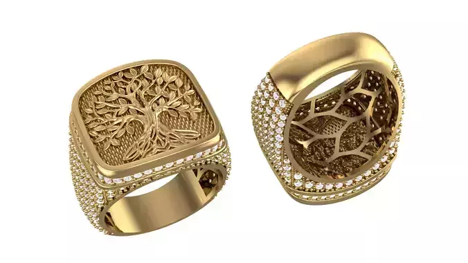 Tree of Life Flashy Ring