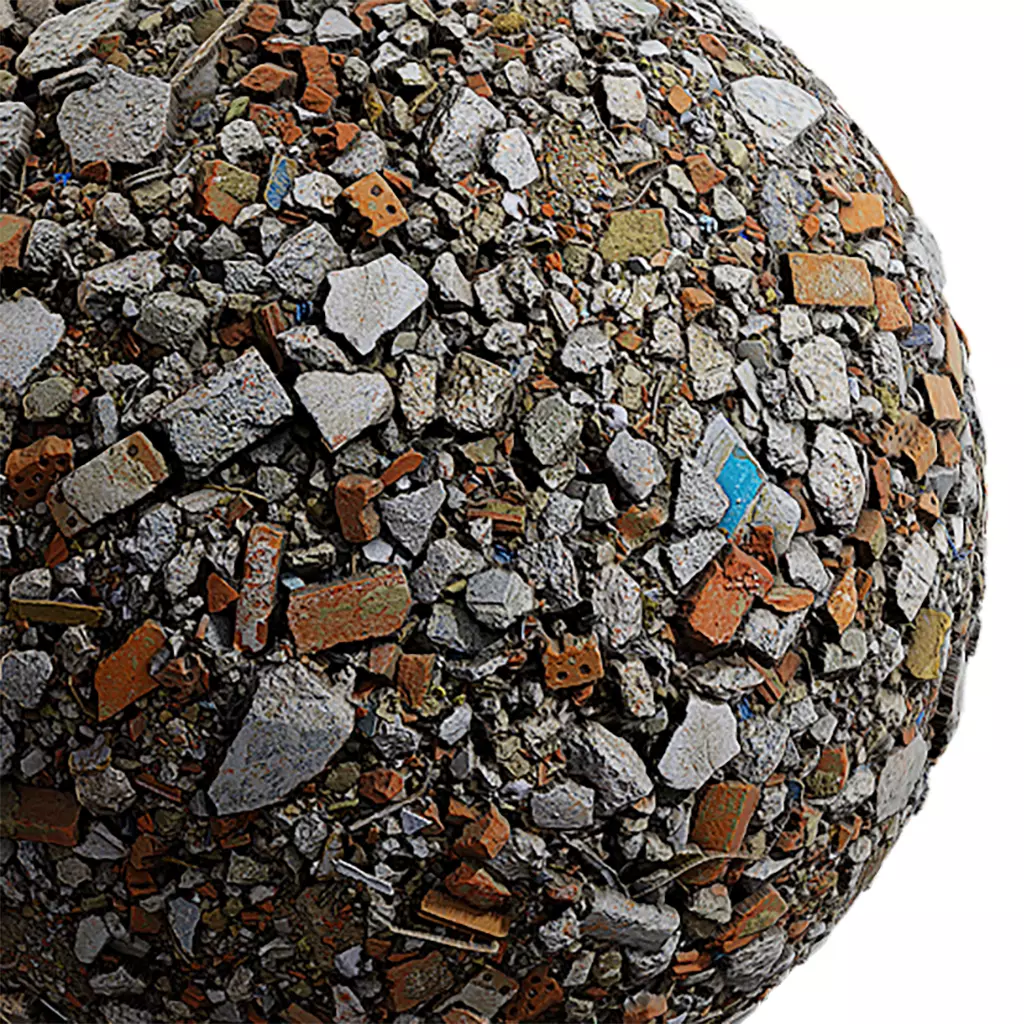 Debris Seamless Texture 2K - EXR 5 - JPG 5 Texture Texture_0