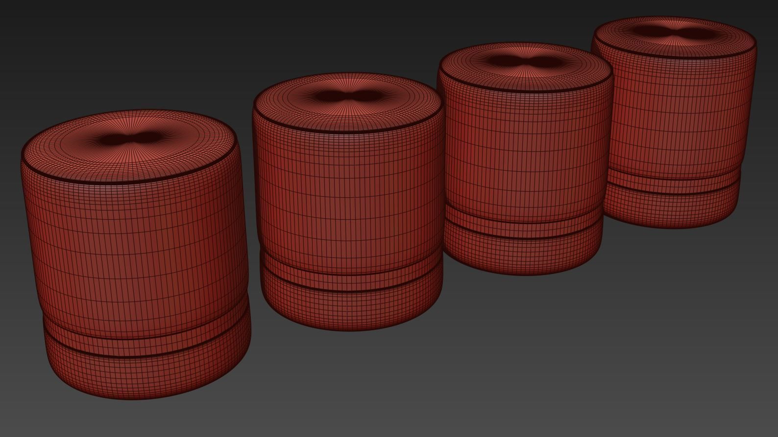 Serena Round Pouf by LIV Decora 3D model_7