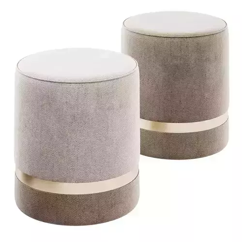 Serena Round Pouf by LIV Decora