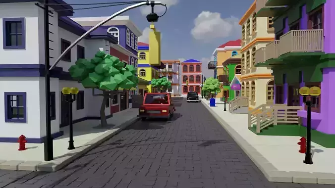 Old Street Low Poly