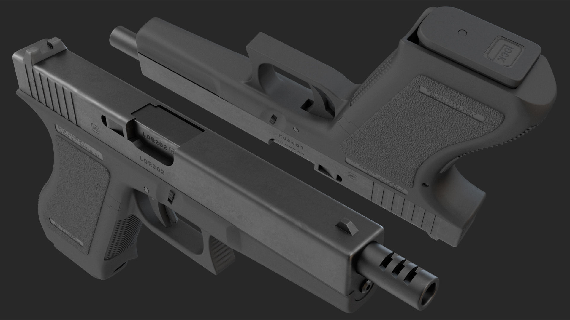 GLOCK 18 Gen 2 3D model_14