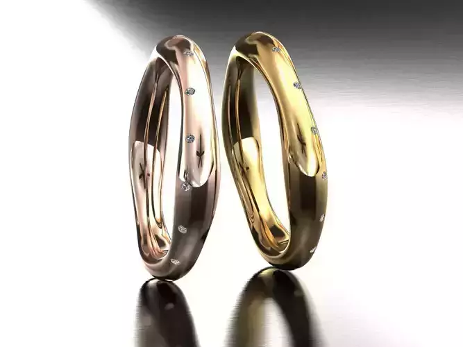 wedding engagement ring 3D print model