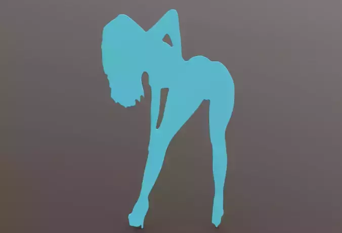 SEXY STENCIL 3D print model