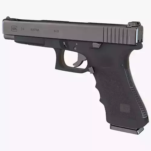 Glock G34 Gen 3 3D model Glock G34 Gen 3 3D model