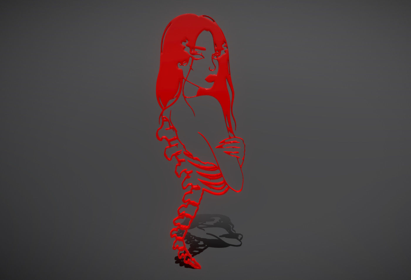 SEXY STENCIL 3D print model_3