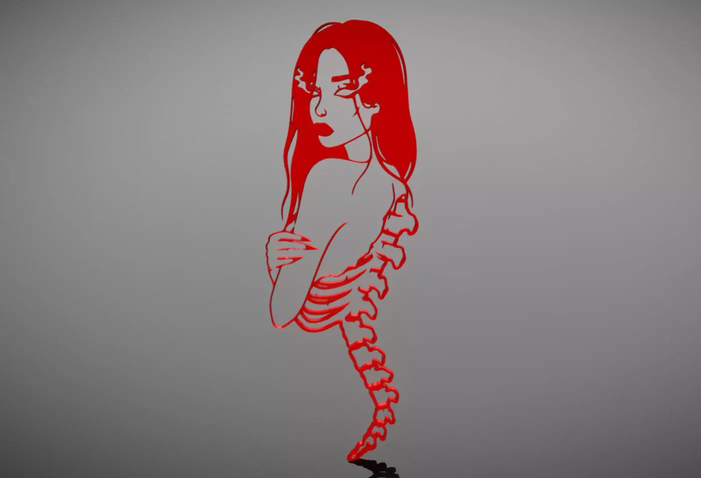 SEXY STENCIL 3D print model_0