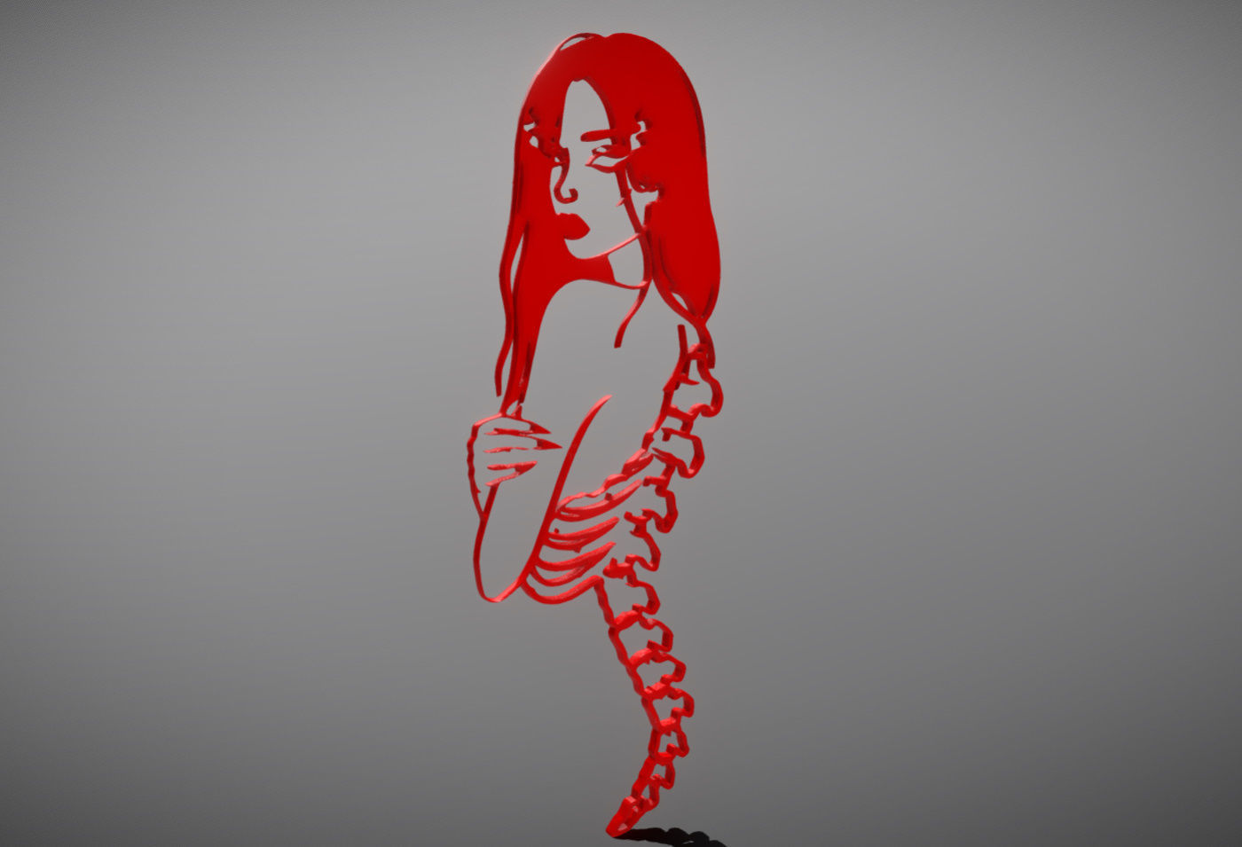 SEXY STENCIL 3D print model_1