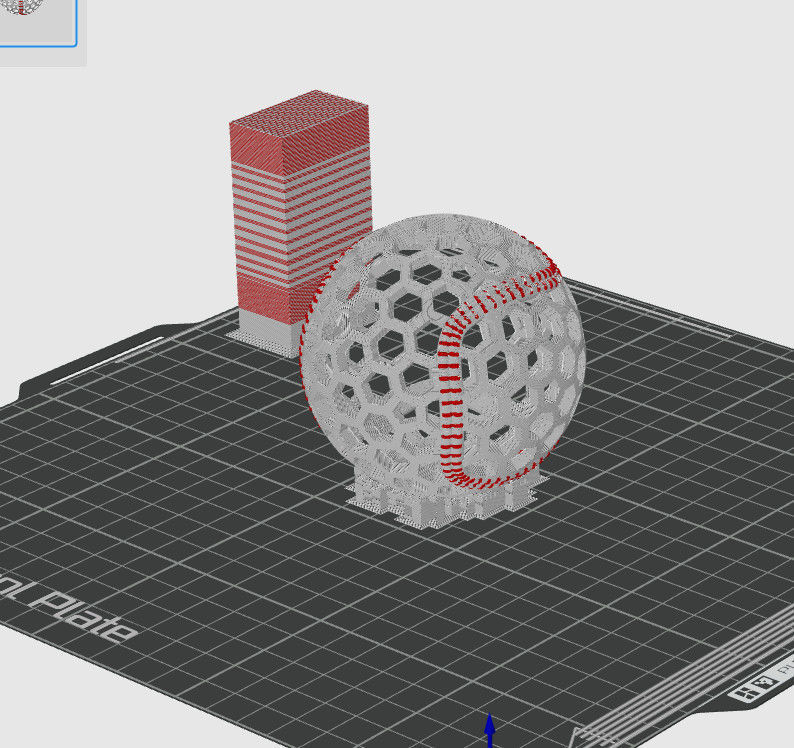 AIRLESS BASE BALL - STL - 3MF MULTICOLOR 3D print model_6