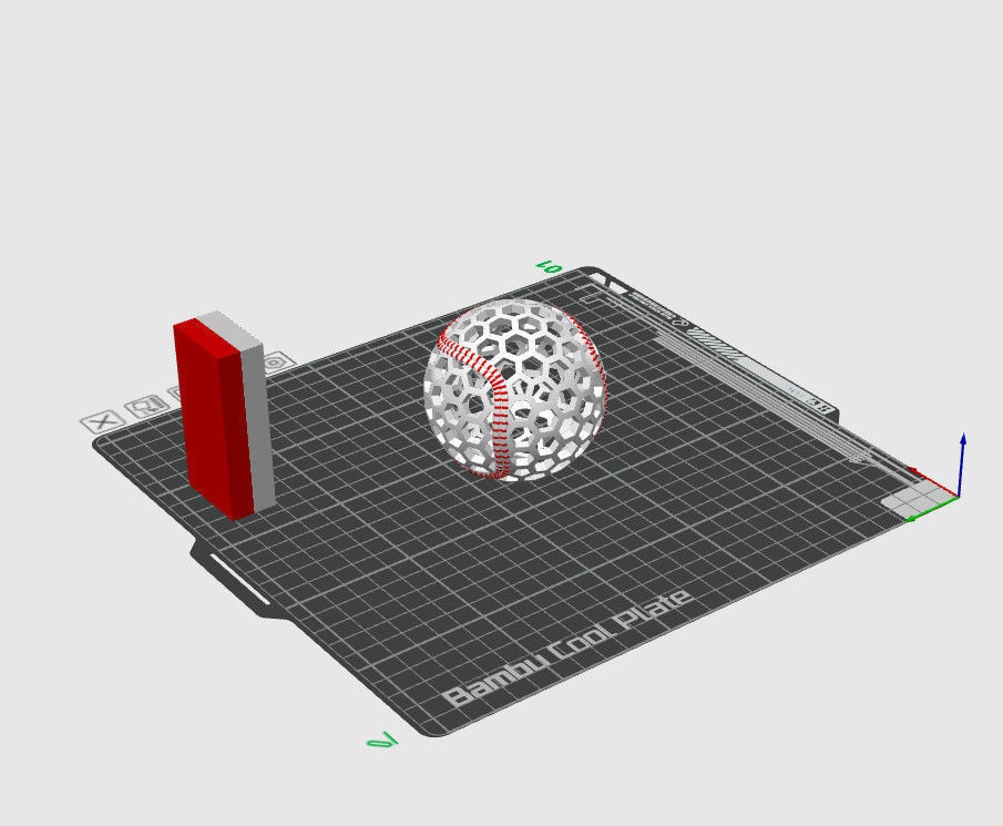 AIRLESS BASE BALL - STL - 3MF MULTICOLOR 3D print model_5