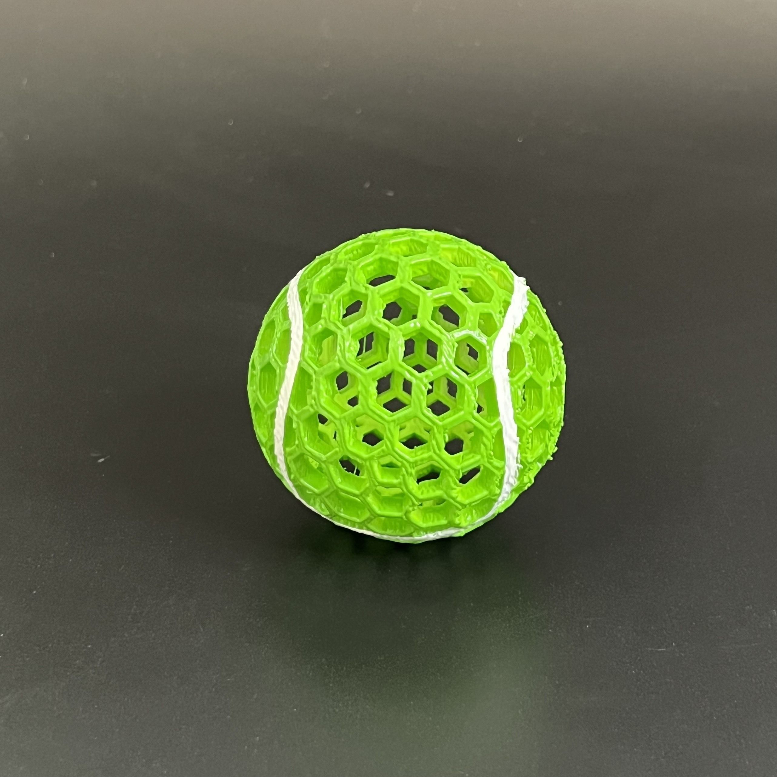 AIRLESS TENNIS BALL - STL - 3MF MULTICOLOR 3D print model_2