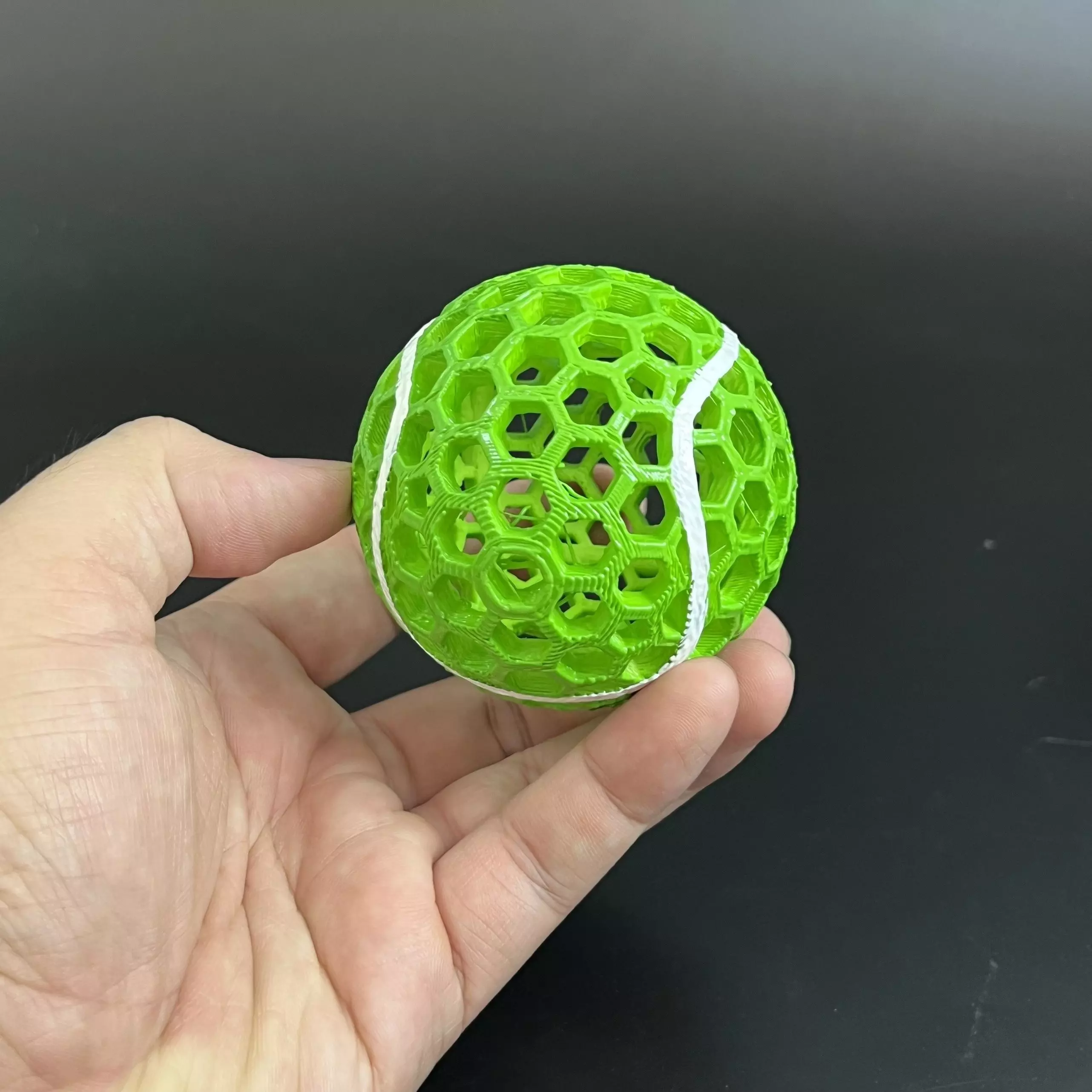 AIRLESS TENNIS BALL - STL - 3MF MULTICOLOR 3D print model_0