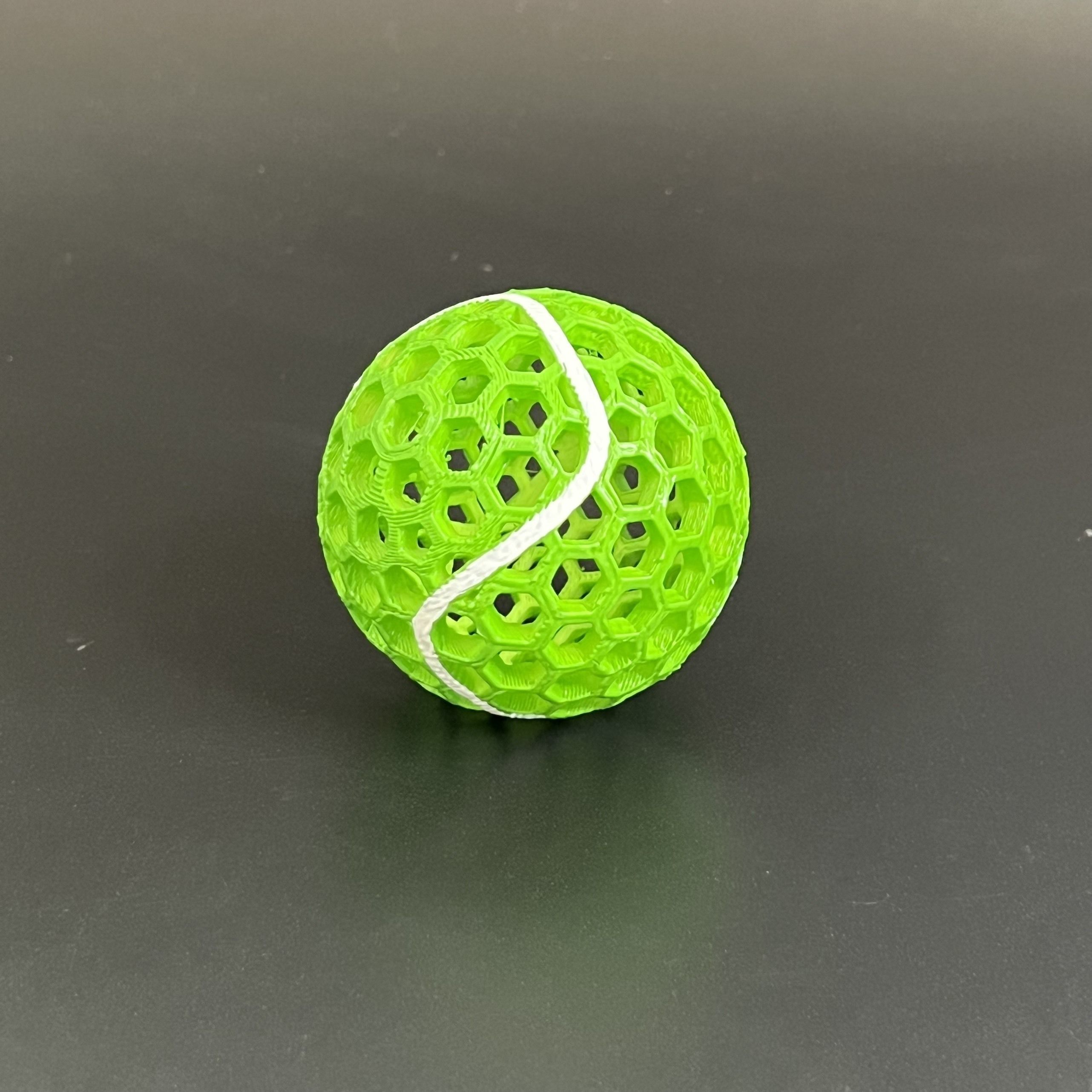 AIRLESS TENNIS BALL - STL - 3MF MULTICOLOR 3D print model_3