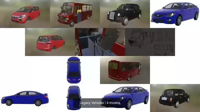 Legacy Vehicles 3D Model Collection